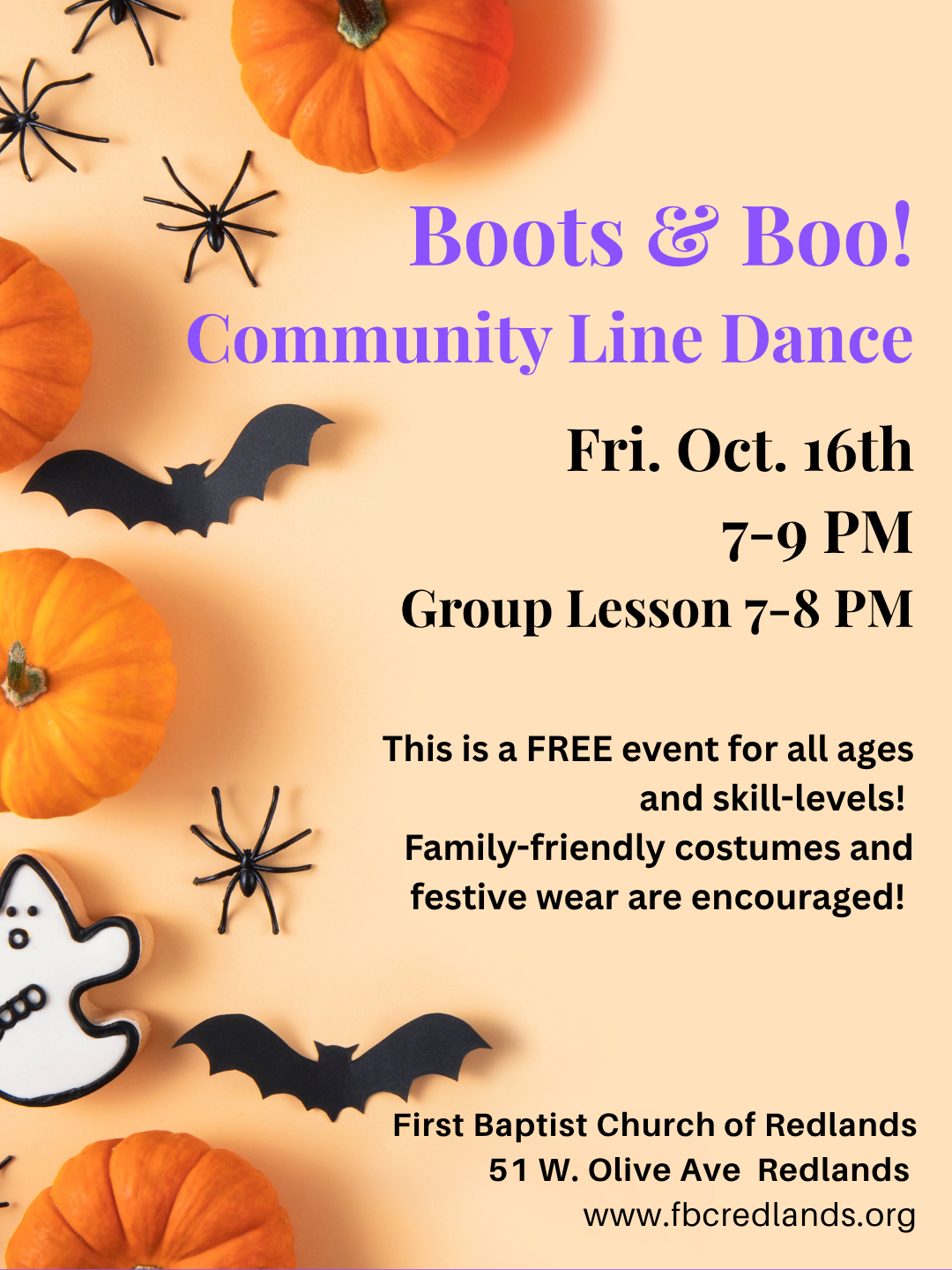 Boots and Boo! Community Line Dancing
