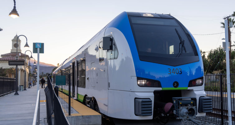 The Arrow Train at U of R. Photo from MetroLink.