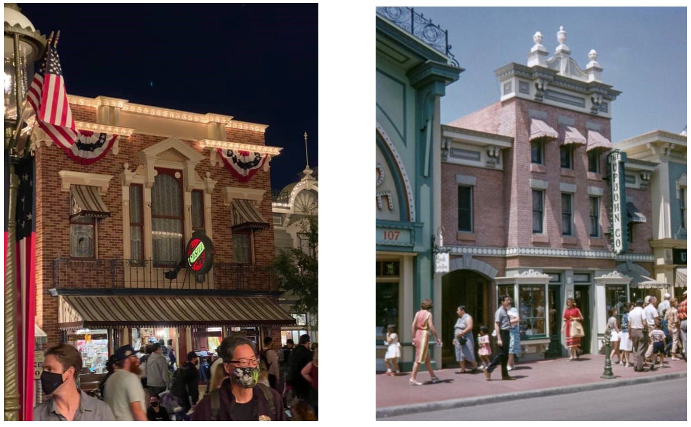 Disneyland Main Street building pictures from this month's riddle contest