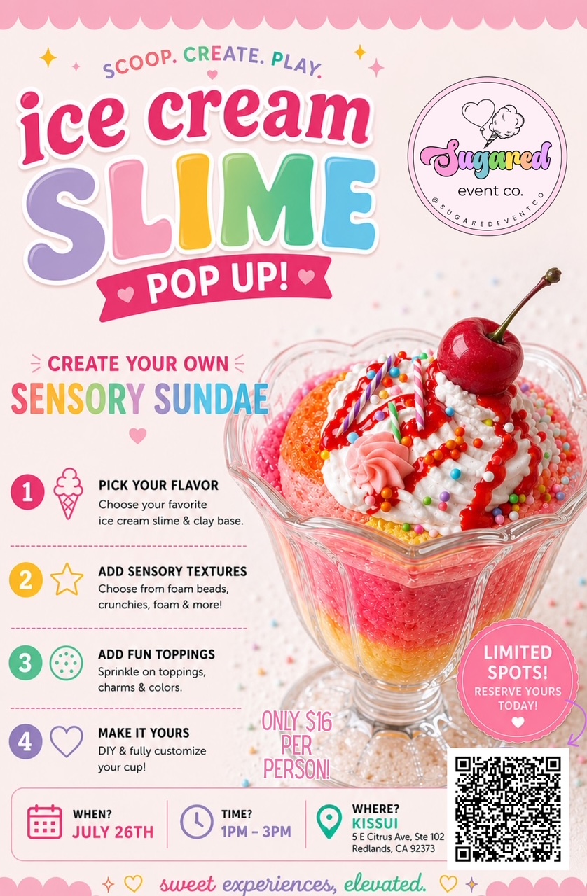 Ice Cream Slime Pop Up – Create Your Own Slime