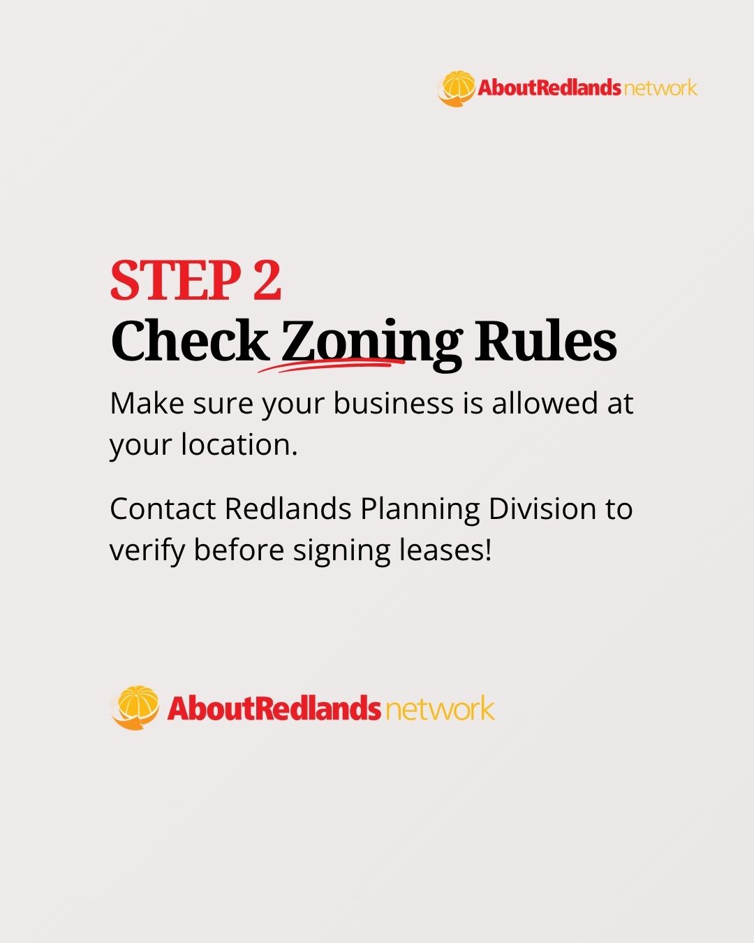 Step 2: Verify Zoning Compliance