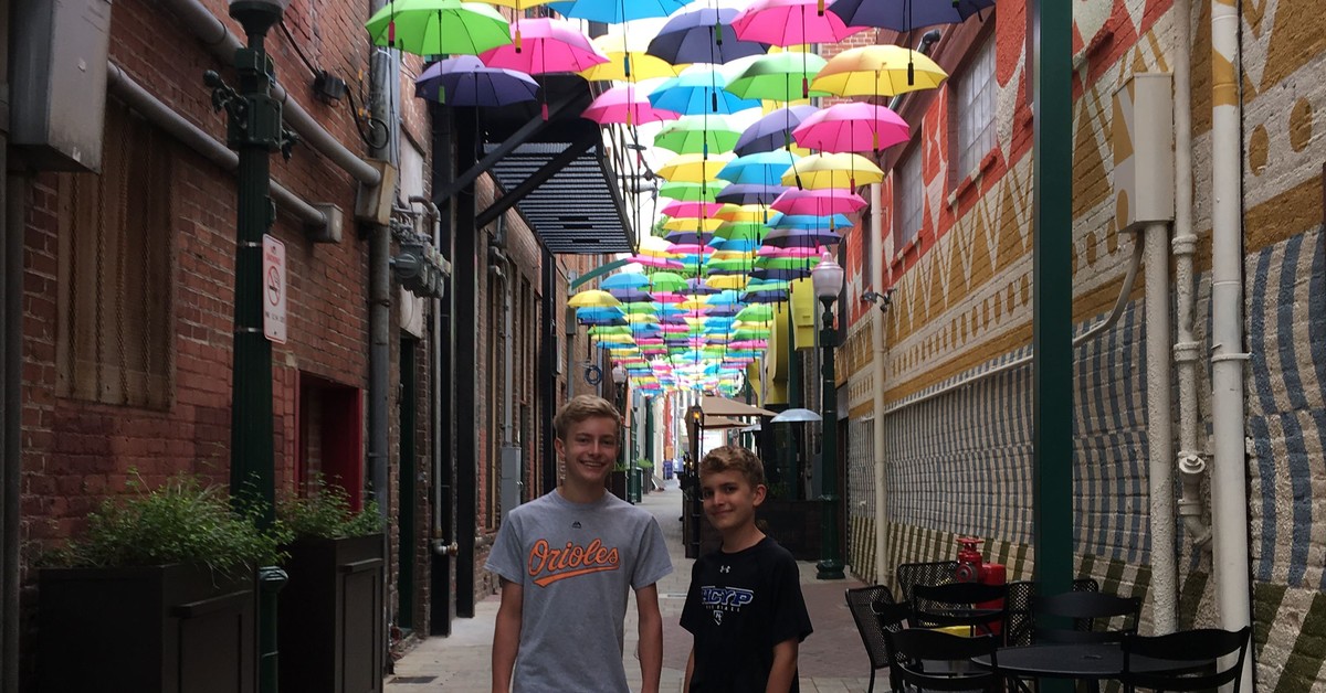 Aidan and Ian in alley by Cheesewalla