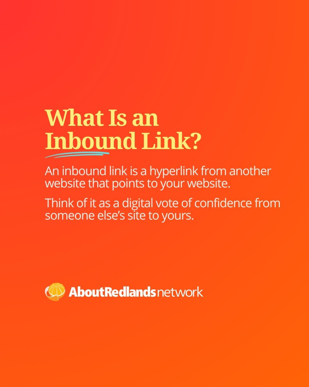What is an inbound link?