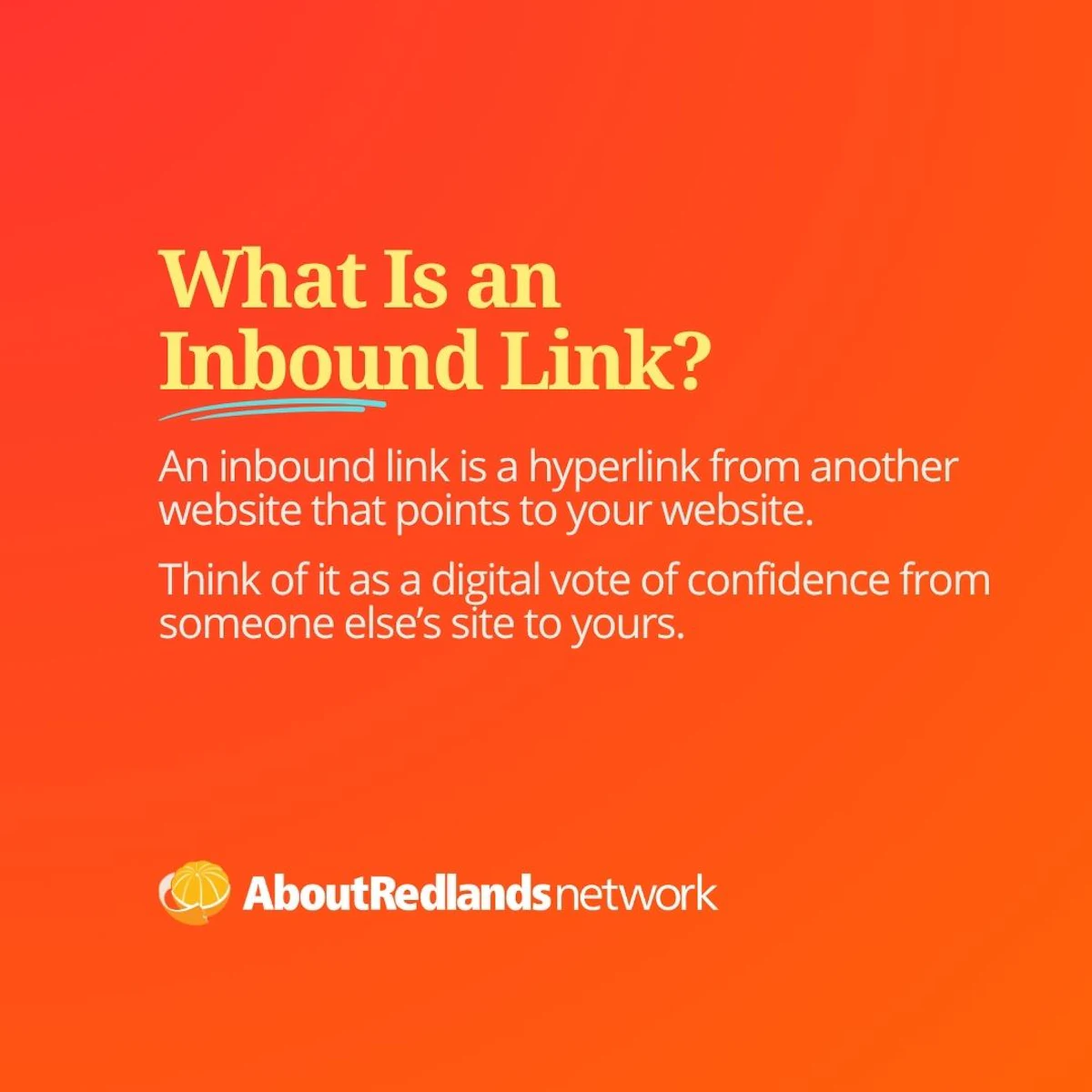 What is an inbound link?