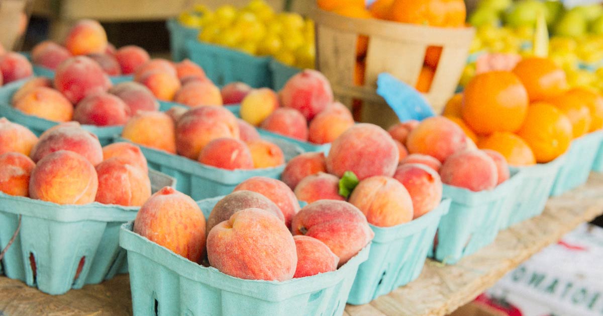 The Saturday market always showcases a wealth of fresh produce.