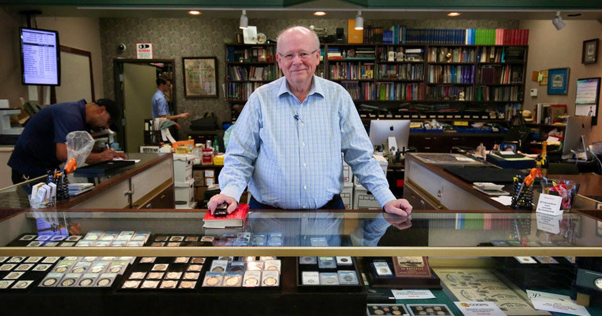 Hero image for Coops Coins assesses value, knows history of collectibles