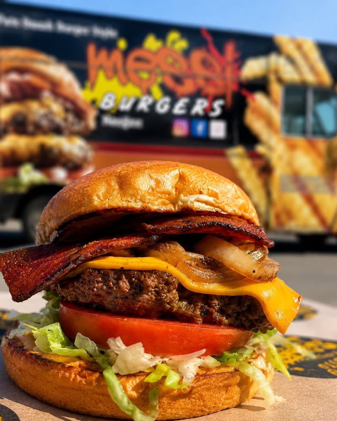 Food truck burger. Redlands Octoberfest