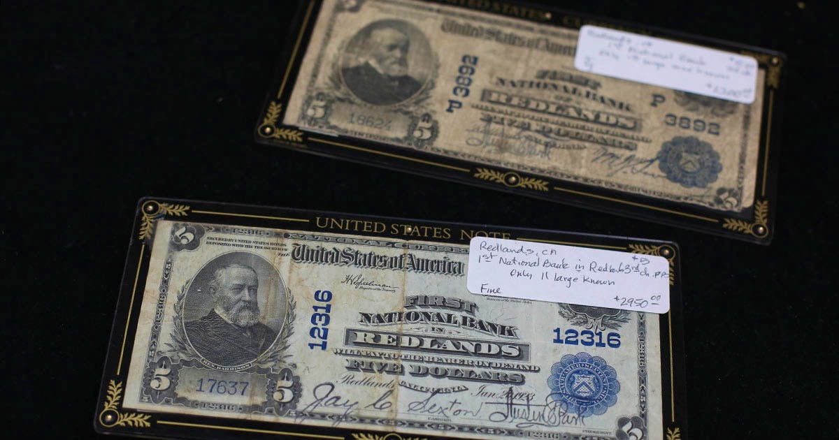 Bank Notes at Coops Coins
