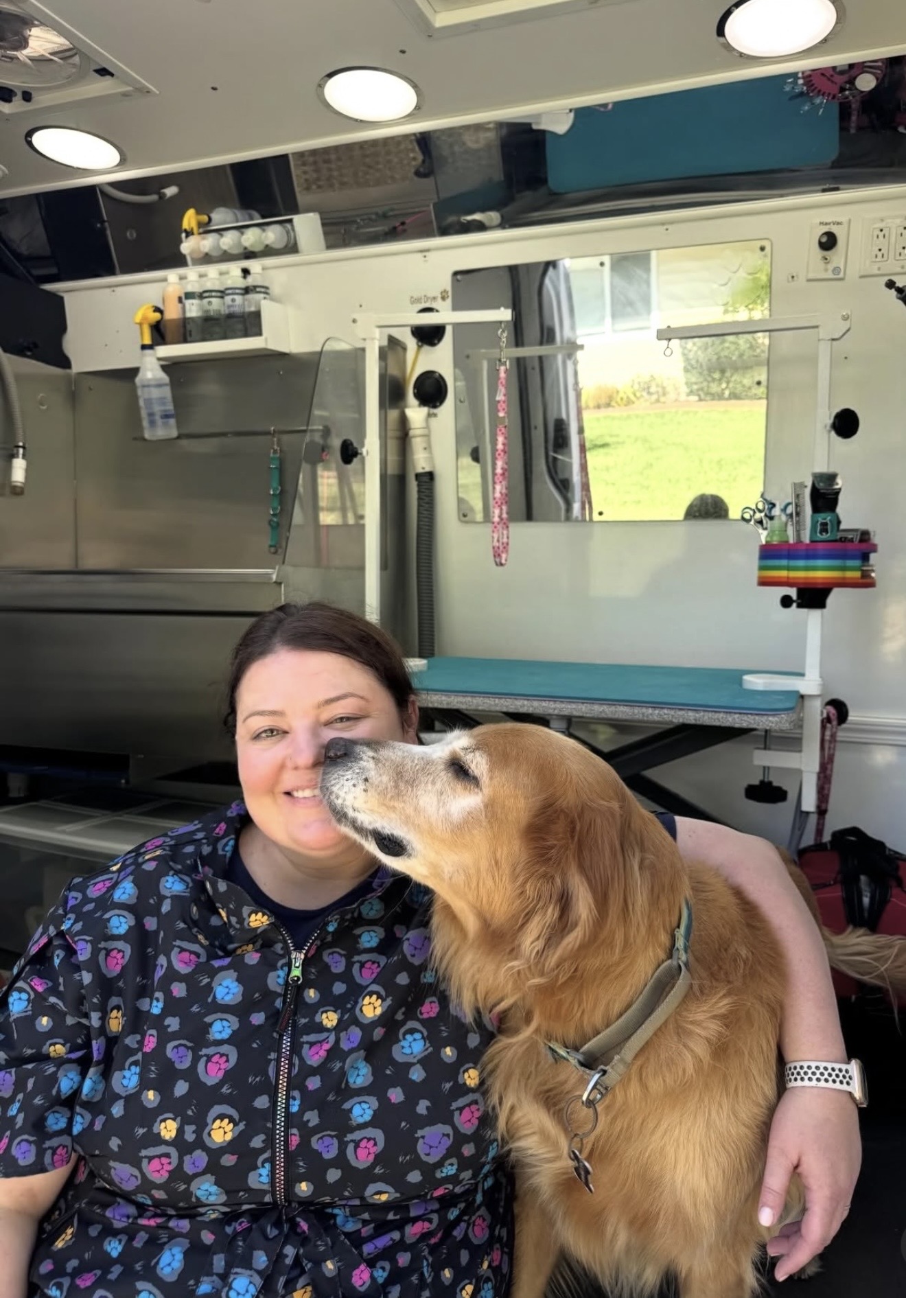  Lisa Schema with dog.