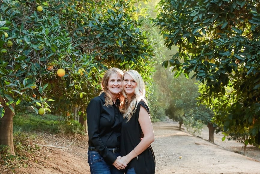 Deborah with About Redlands' team member, Niko (daughter).