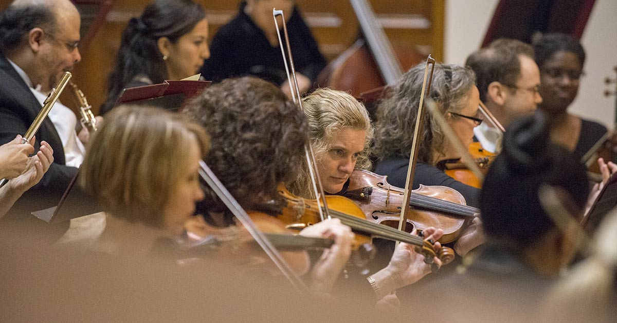 Redlands Symphony Performing Finlandia. Photo by Michael S. Kelley Photography.