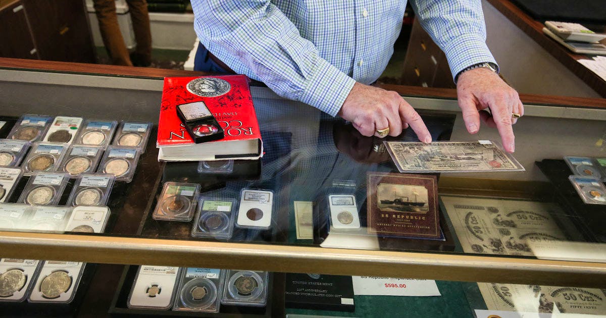 Coops Coins reviewing currency