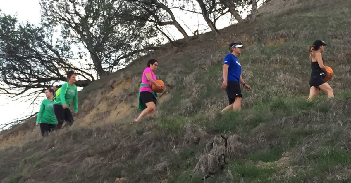 Group hiking