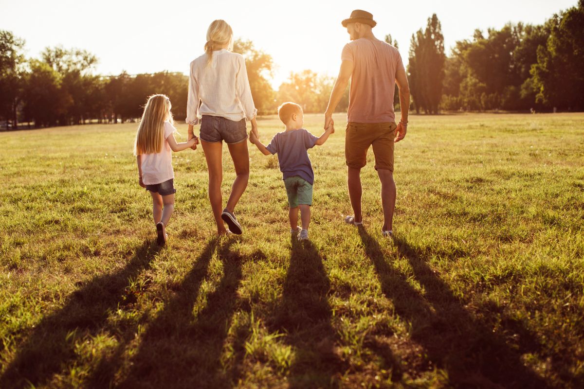 family at a park