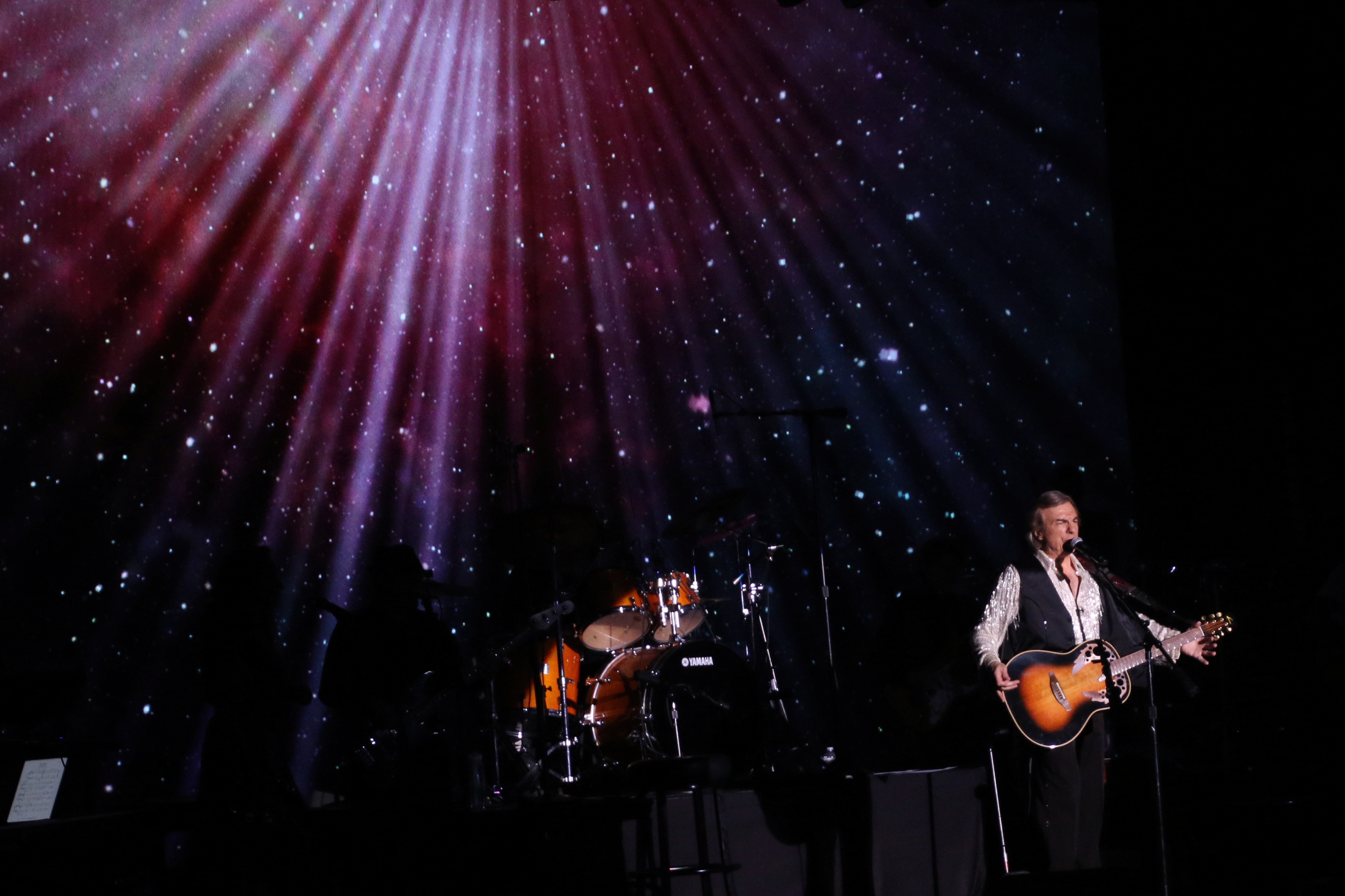 Jay with starry background