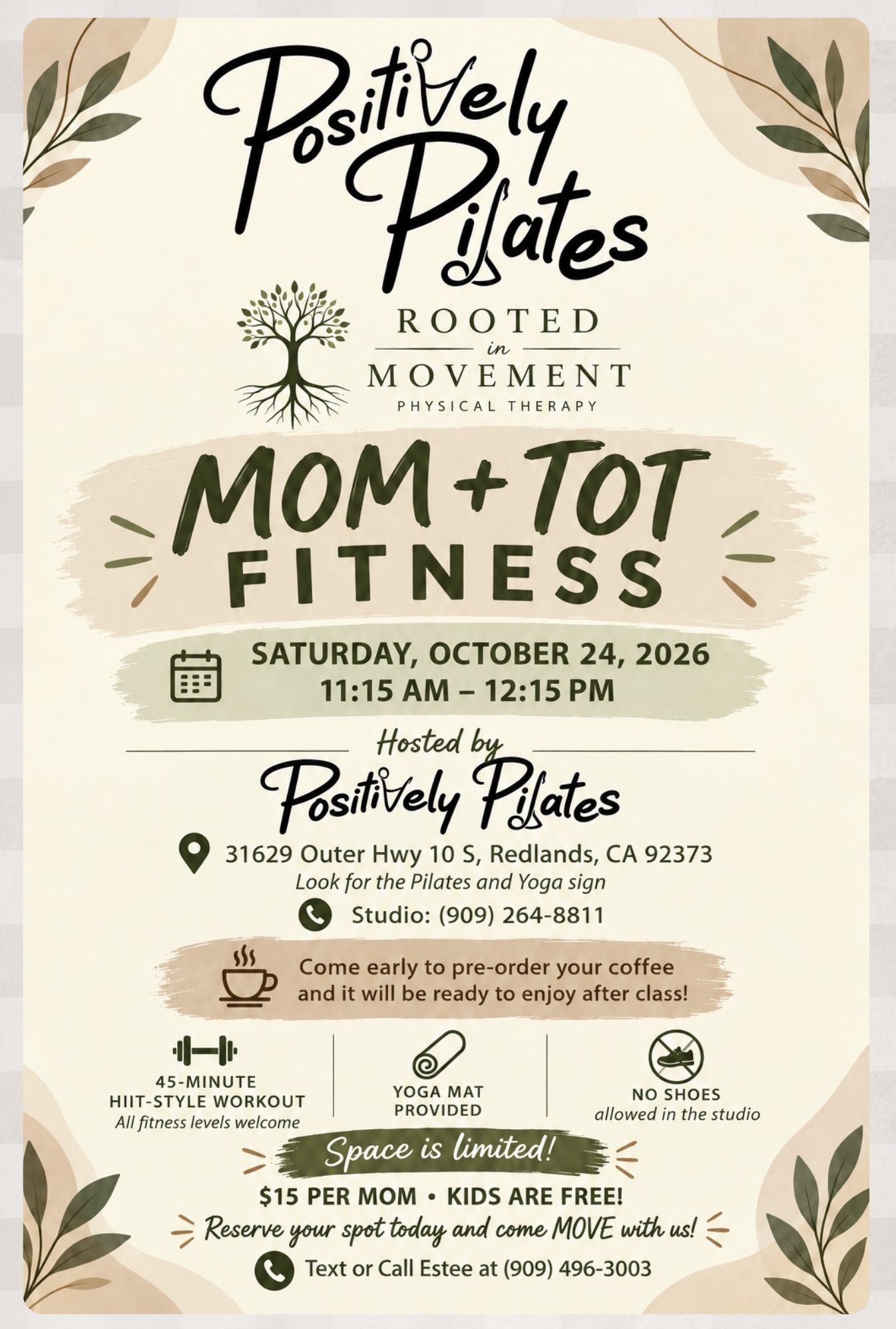 Mom and Tot Fitness Class